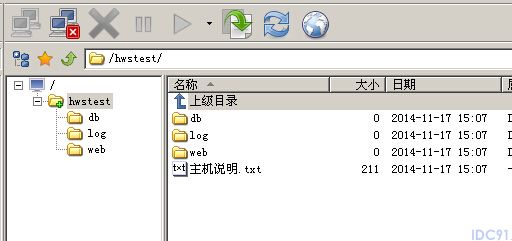 用FlashFXP打开2008下的站点。