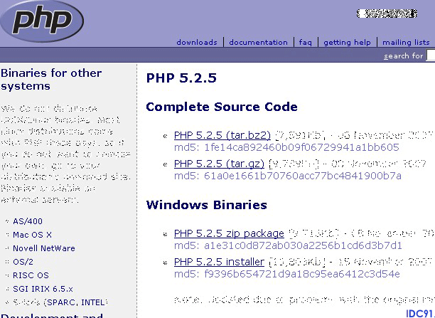 PHP安装图解一